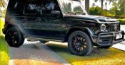 Black Mercedes Benz AMG G63 2020 for rent in Ajman 4